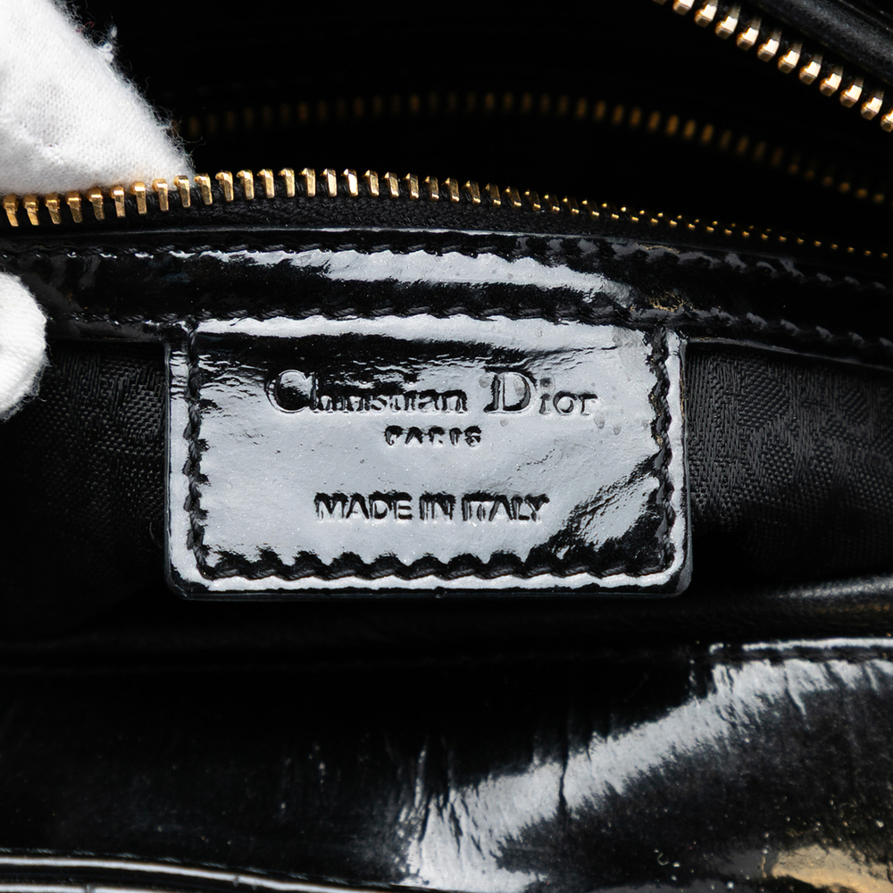 Pre-Loved Dior Large Patent Cannage Lady Dior - Picture 5 of 7